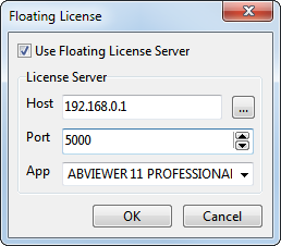 Floating License registration window